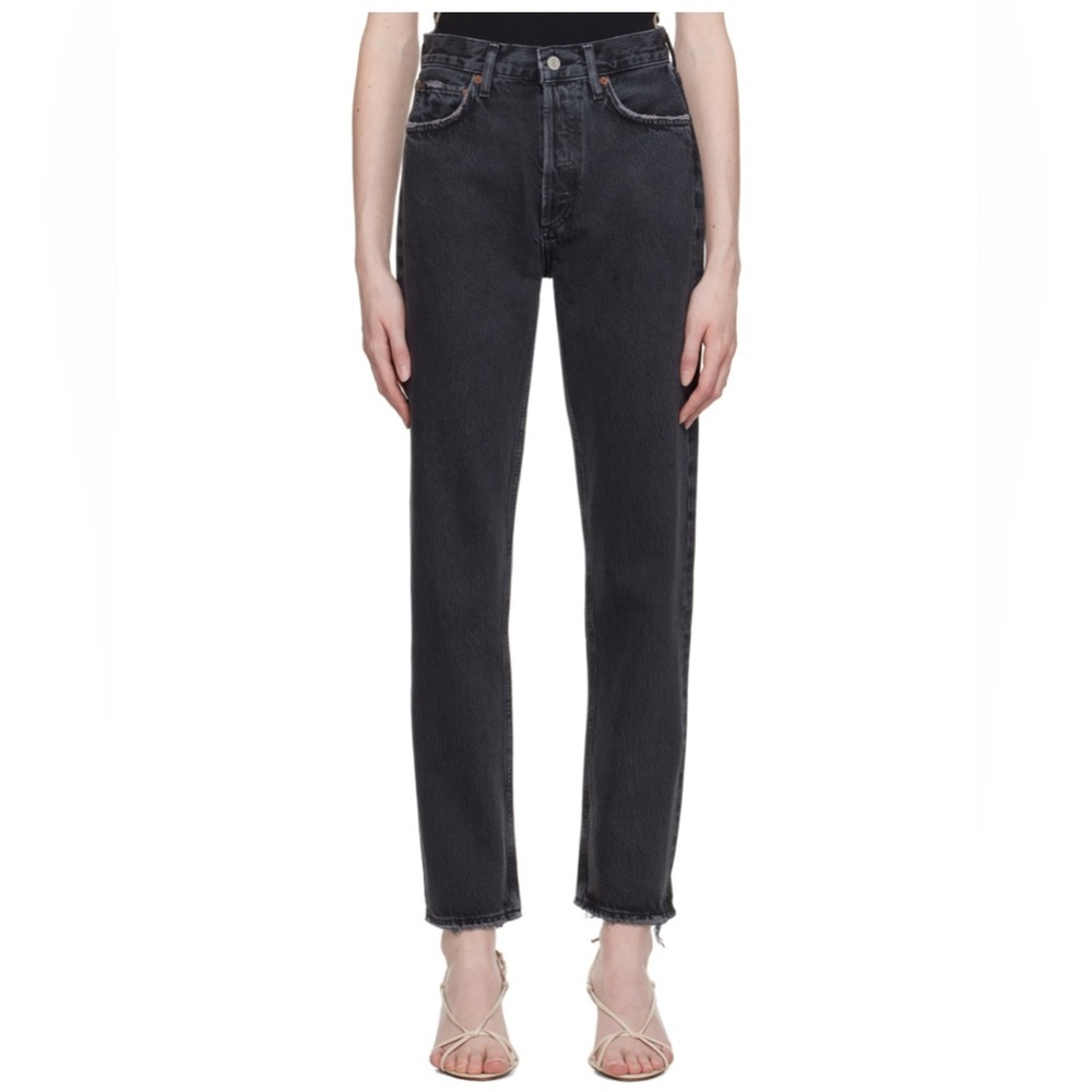AGOLDE Black 90s Pinch High Rise  Straight Jeans Size 27
